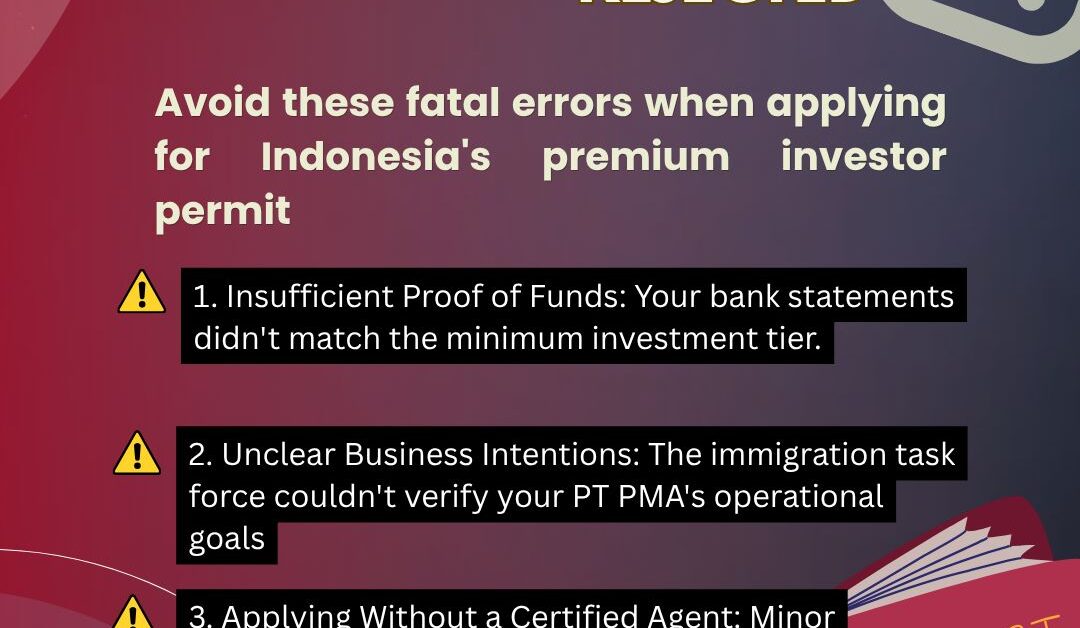 3 Reasons Your Golden Visa Got Rejected ❌